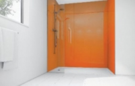 Mermaid Amber Acrylic 3 sided Shower Panel Kit 900mm x 900mm
