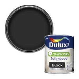 Dulux Quick Dry Satinwood Black - 750ml £22.00