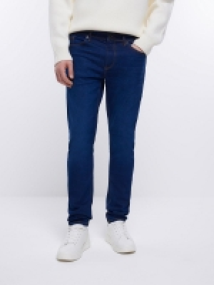 LittleWoods River Island Skinny Battenburg - Dark Denim Blue