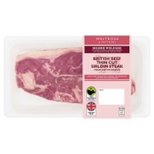 Waitrose  Waitrose British Native Breed Thin Cut Sirloin Steak150g