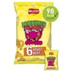 Walkers Monster Munch Roast Beef Multipack Snacks Crisps £2.00