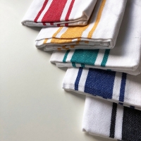 InExcess  Cotton Stripe Kitchen Tea Towels - Set of 12