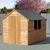 RobertDyas  Shire Overlap 8 x 6 Value Shed With Window and Double Door