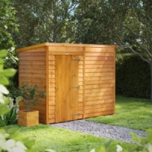 RobertDyas  8X4 Power Overlap Pent Windowless Shed