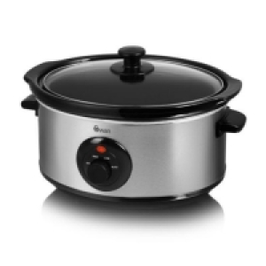 RobertDyas  Swan SF17020N Stainless Steel 3.5L Slow Cooker - Silver