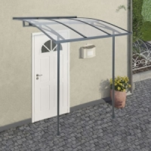 RobertDyas  Canopia by Palram Vega Door Canopy - Grey/Clear