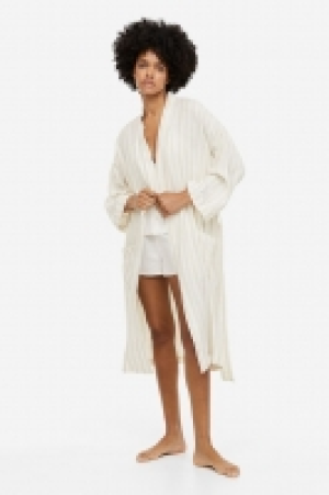 HM  Linen-blend dressing gown