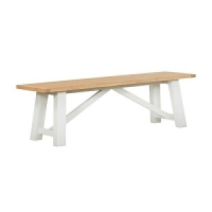 Ashstead Bench - Oak & Ivory £235.00