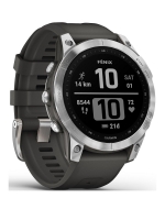 LittleWoods Garmin Fenix 7 Multisport GPS Watch - Silver with Graphite Band
