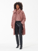 LittleWoods Barbour International Enfield Quilted Coat - Pink