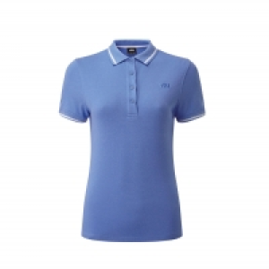 InExcess  Womens Gill Crew Polo Shirts - Light Blue - Size 10