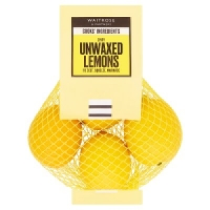 Cooks Ingredients Unwaxed Lemons4s £1.36