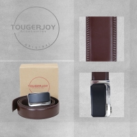 InExcess  Tougerjoy Real Leather Mens Click Belt - Brown