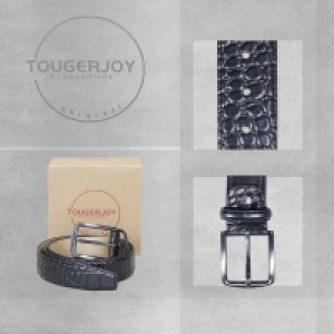 InExcess  Tougerjoy Real Leather Mens Belt - Black