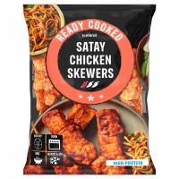Iceland  Iceland 4pk Ready Cooked Satay Chicken Skewers 340g