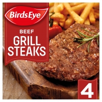 Iceland  Birds Eye 4 Beef Grill Steaks 340g