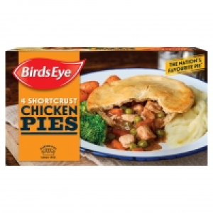 Iceland  Birds Eye 4 Shortcrust Chicken Pies 620g