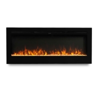 RobertDyas  Livingandhome 60 Inch LED Electric Fireplace Wall Mounted