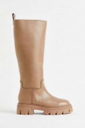 Knee-high leather boots £80.00