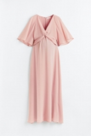 HM  MAMA Knot-detail chiffon dress