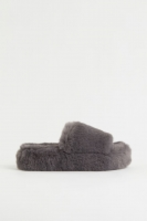 Faux fur slippers £13.00