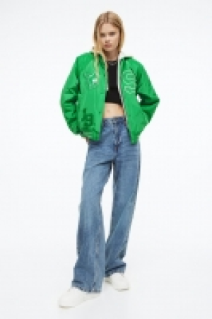 HM  Embroidered baseball jacket