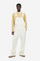 HM  Relaxed Fit Linen-blend dungarees