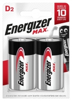 Wickes  Energizer Max D Batteries - Pack Of 2