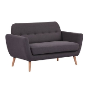 Homebase  Scandi Savannah 2 Seat Sofa - Charcoal