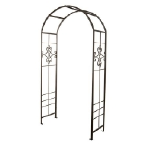 Panacea Quatrefoil Steel Garden Arch - Black £126.00