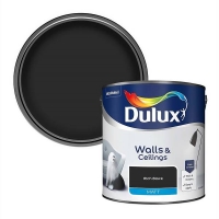 Homebase  Dulux Matt Emulsion Paint Rich Black - 2.5L