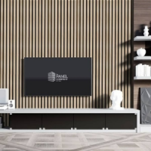 Homebase  Panel Company Acoustic Slat Wall Panel - Light Ash