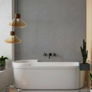 Panel Company Large Grey Sparkle Shower Panel £51.29