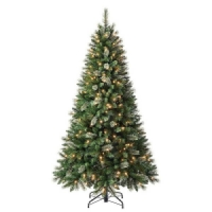Homebase  7ft Scandinavian Pine Pre-lit Artificial Christmas Tree