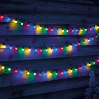 Homebase  180 Berry Outdoor Christmas String Lights - Multicoloured