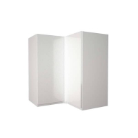 Homebase  Handleless White Gloss 635mm Corner Wall Unit