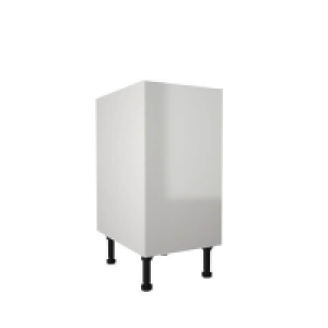Homebase  High Gloss Slab White 400mm Base Unit