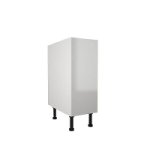 High Gloss Slab White 300mm Base Unit