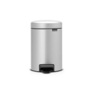 Homebase  NewIcon Pedal Bin - 3L - Metallic Grey