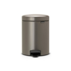 Homebase  NewIcon Pedal Bin - 5L - Platinum