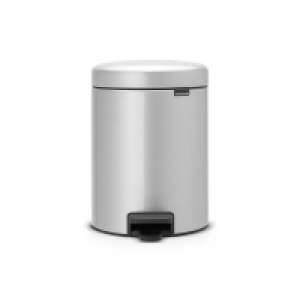 NewIcon Pedal Bin - 5L - Metallic Grey