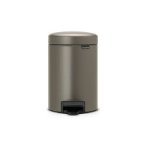 Homebase  NewIcon Pedal Bin - 3L - Platinum