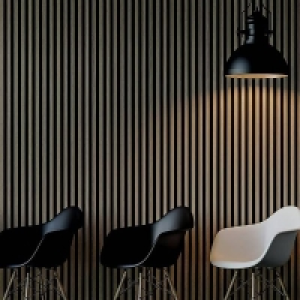 Homebase  Panel Company Acoustic Slat Wall Panel - Walnut