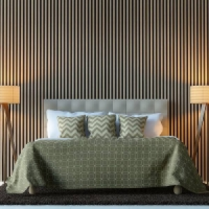 Homebase  Panel Company Acoustic Slat Wall Panel - Natural Oak