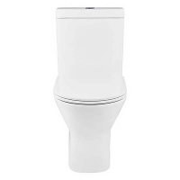 Homebase  Bathstore Falcon Rimless Back To Wall Close Coupled Toilet