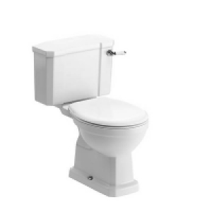 Homebase  Bathstore Whitechapel Close Coupled Toilet (Excluding Seat)
