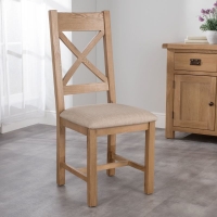 QDStores  Cotswold Oak Dining Chair Natural