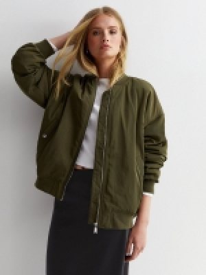 LittleWoods New Look Khaki Zip Up Bomber Jacket