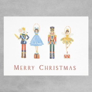 InExcess  The Doodle Factory Nutcracker Christmas Cards - Pack of 20