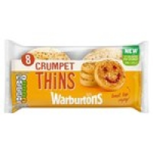 Warburtons 8 Crumpet Thins £1.00